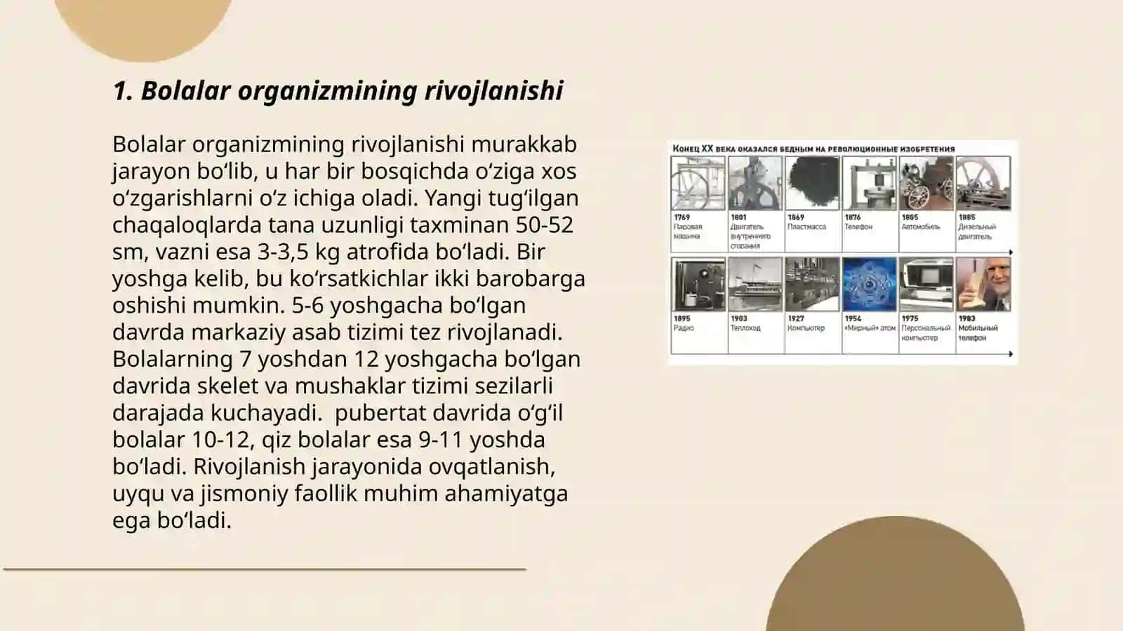 Ayiruv tizimining yoshga doir fiziologiyasi va gigiyenasi 3