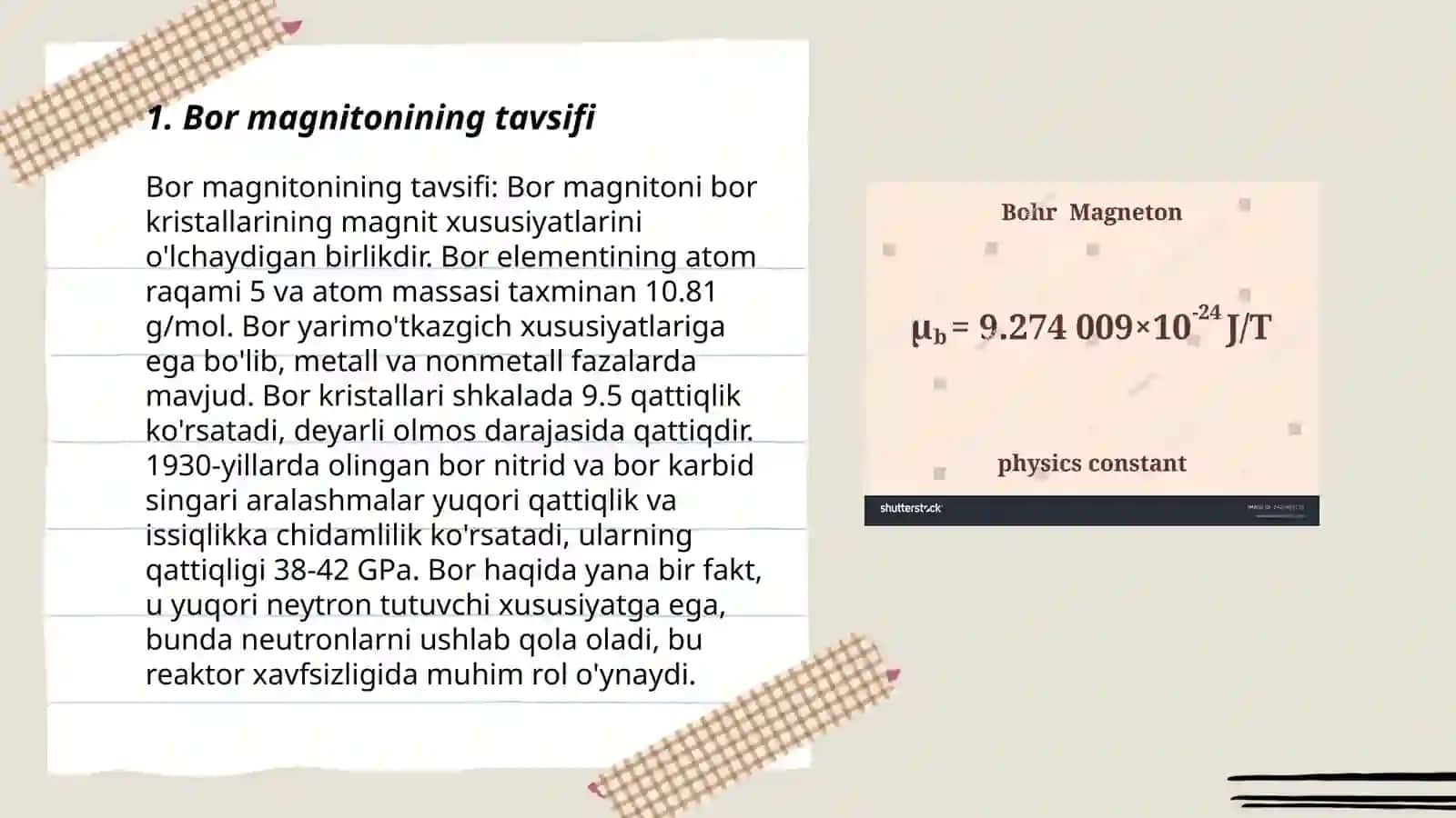 Bor magnetoni 3