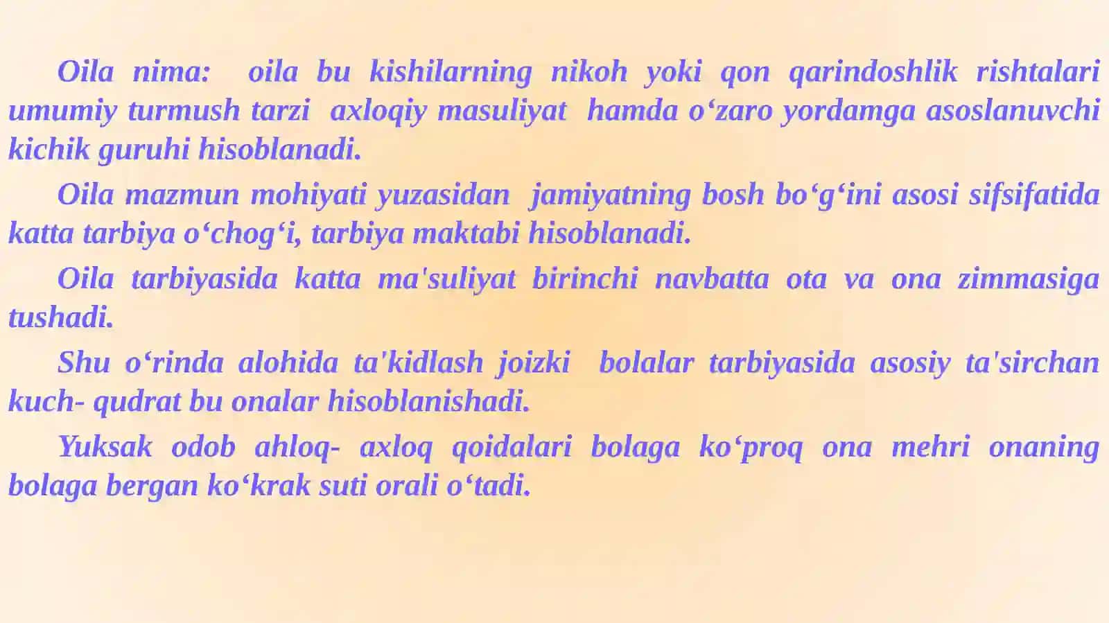 Maqsudning oila pedagogikasi fanidan amaliy mashg‘ulot ishi 3