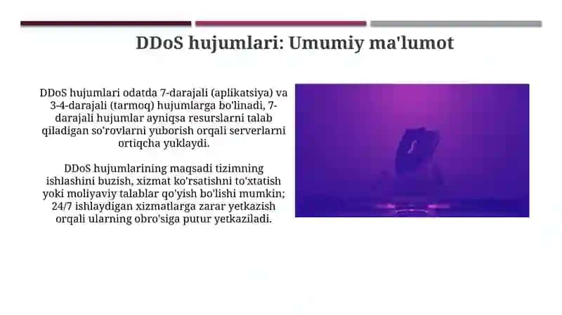 DDOS hujumlari va ulardan himoyalanish 3