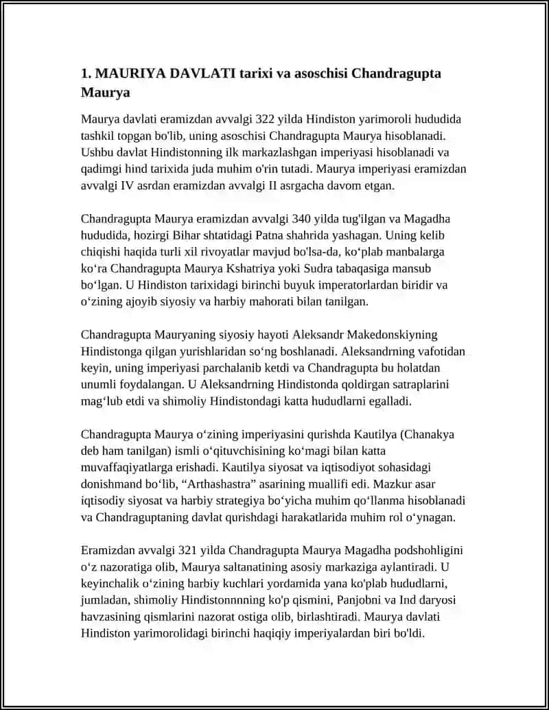MAURIYA DAVLATI 3