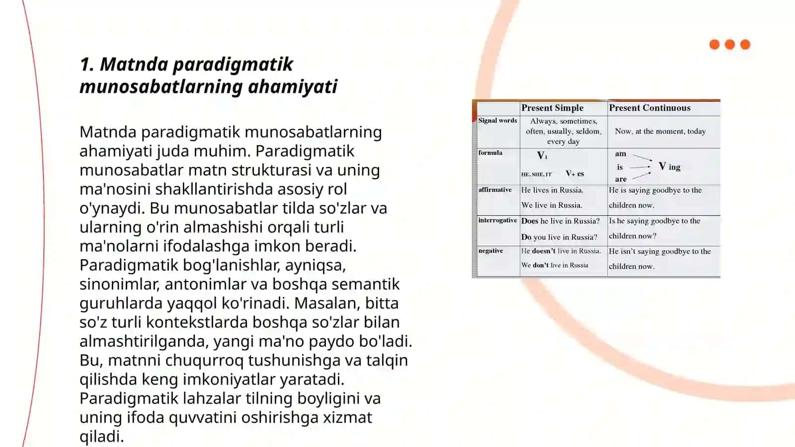 Matnda paradegmatik va sintagmatik munosabatlar talqini 3