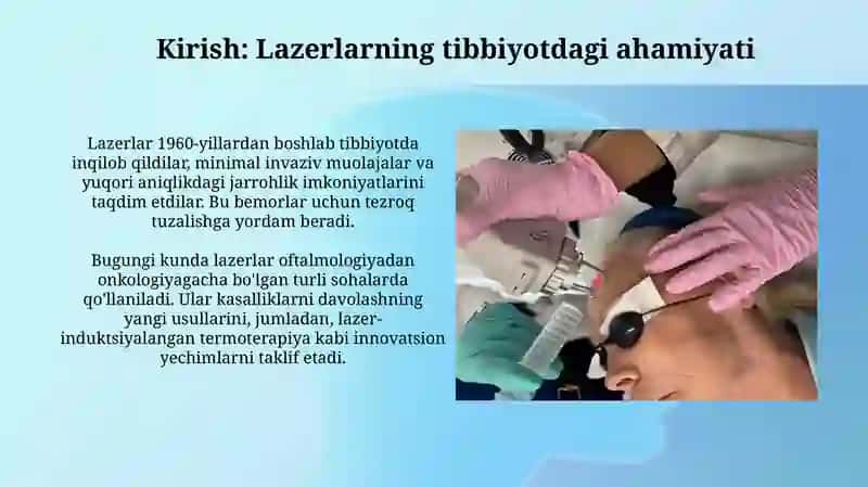 Lazerning tibbiyotda qo'llanishi 3