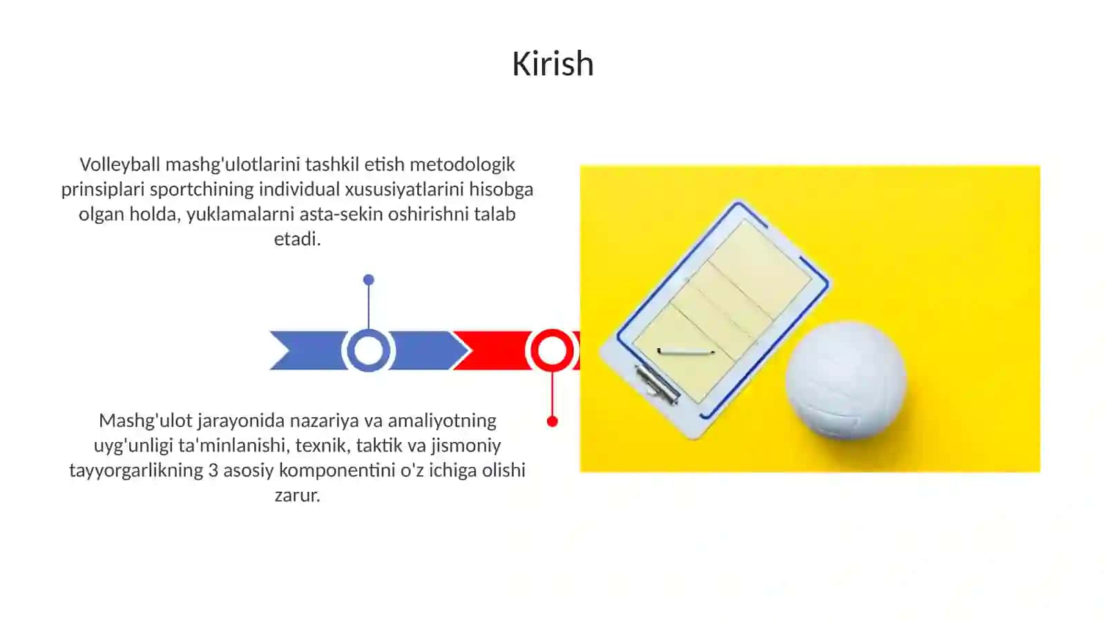 Voleybol oʻyini mashgʻulotlarini tashkil etishning metodik tamoyillari 3