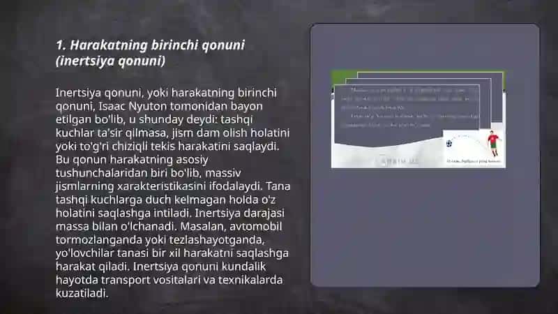 Nyutonning harakat qonunlari 3