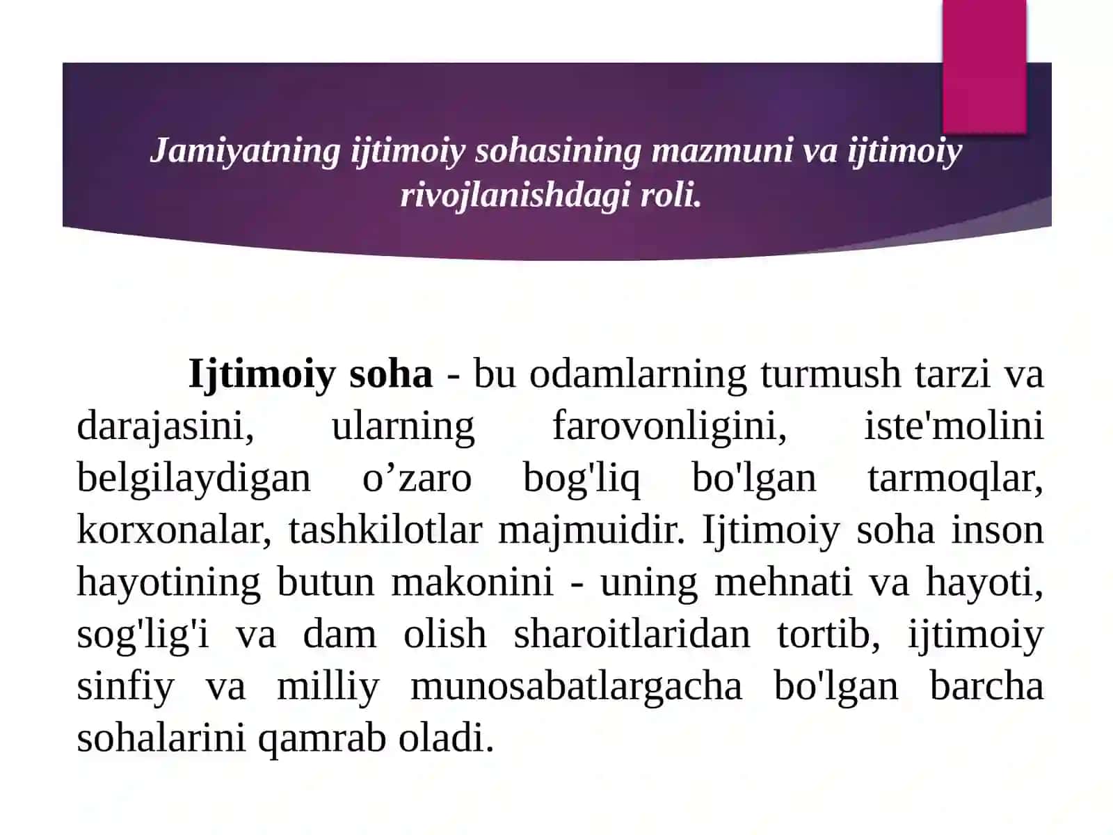 Ijtimoiy sohada davlatning siyosati 3