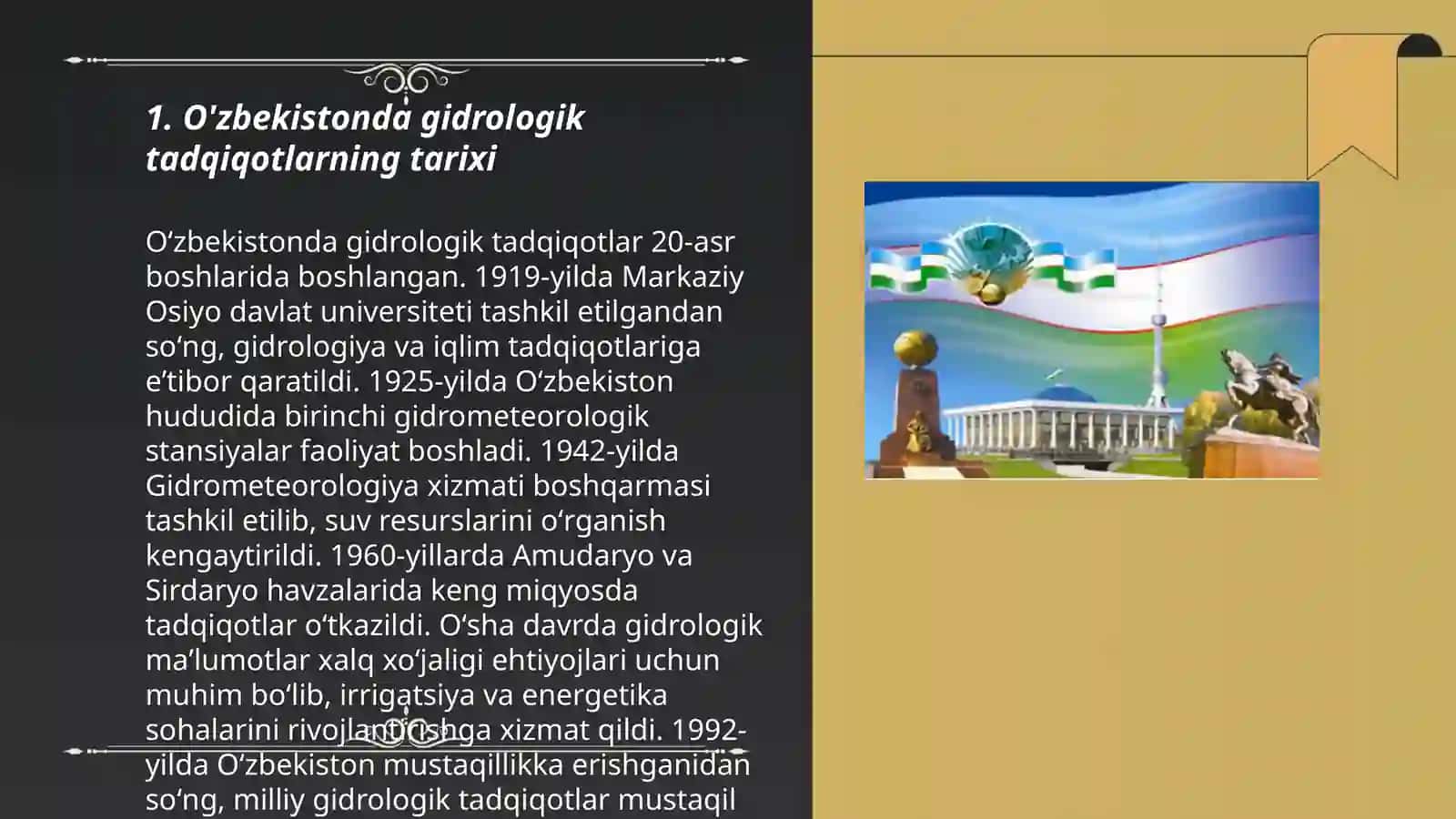 O'zbekistonda amalga oshirilgan gidrologik tadqiqotlar 3