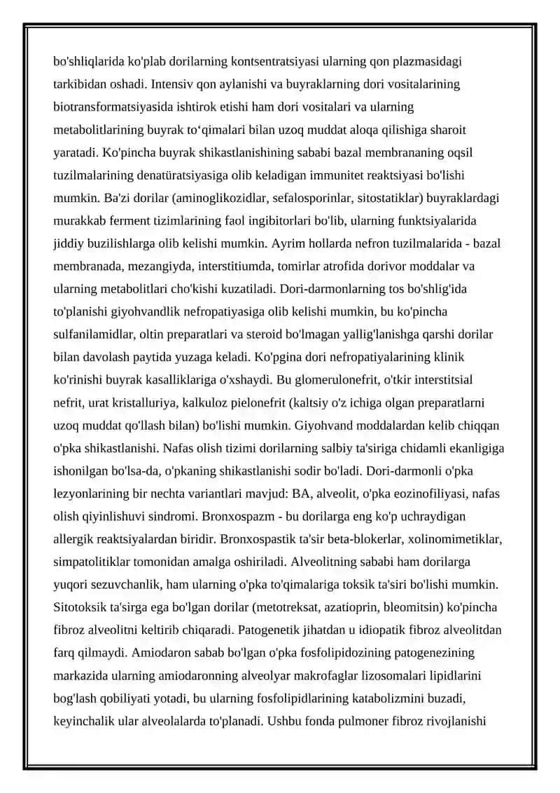 Dori Vositalarining Homilaga Tasiri 3