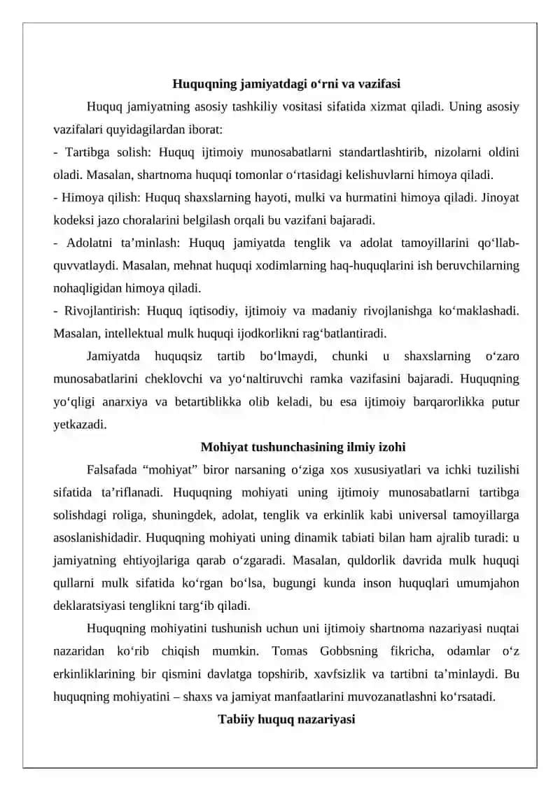 Huquqning mohiyati haqidagi nazariyalar 3