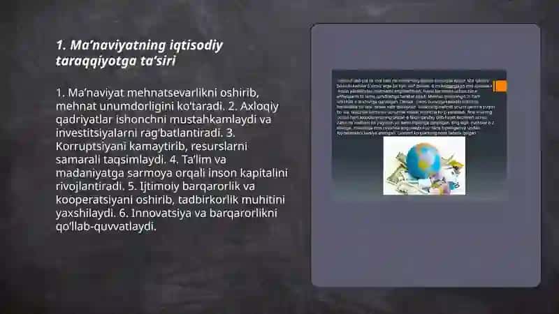 Maʼnaviyat va iqtisodiyot 3