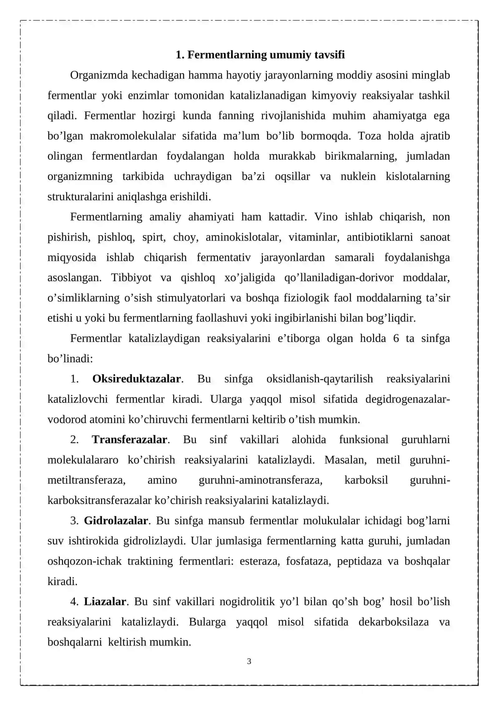 FERMENTLARNI MIKROBIOLOGIK SINTEZ YO’LI BILAN AJRATIB OLISH 3