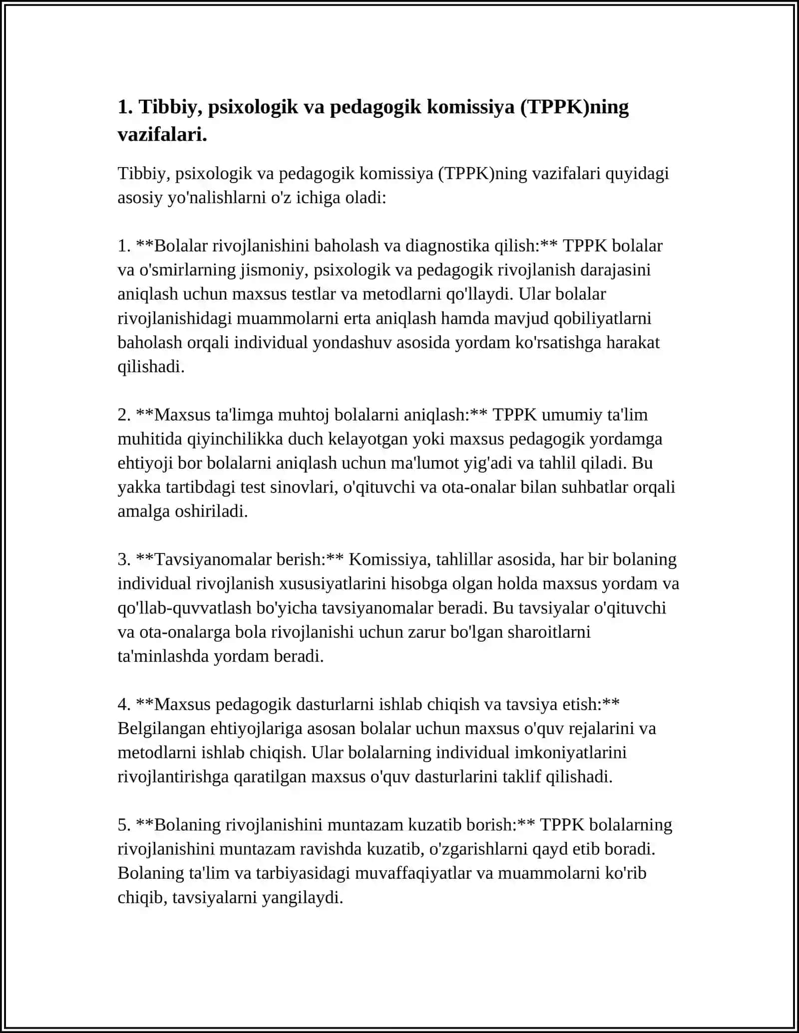 IMKONIYATI CHEKLANGAN BOLALARNI INKLYUZIV TA’LIMGA JALB ETISHDA TIBBIY PSIXOLOG-PEDAGOGIK KOMISSIYA(TPPK)NING RO’LI 3
