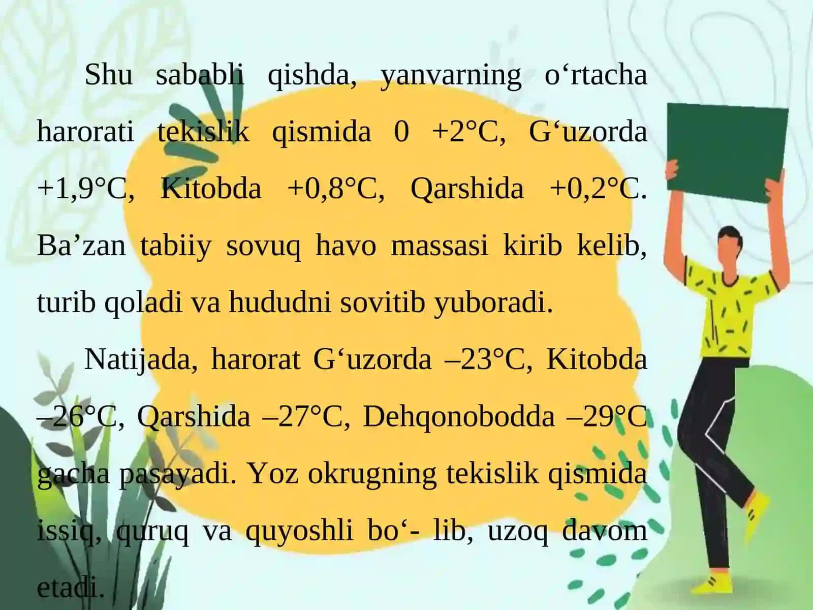Iqlimi, suvlari, tuproqlari va hayvonot dunyosi Surxandaryo 3
