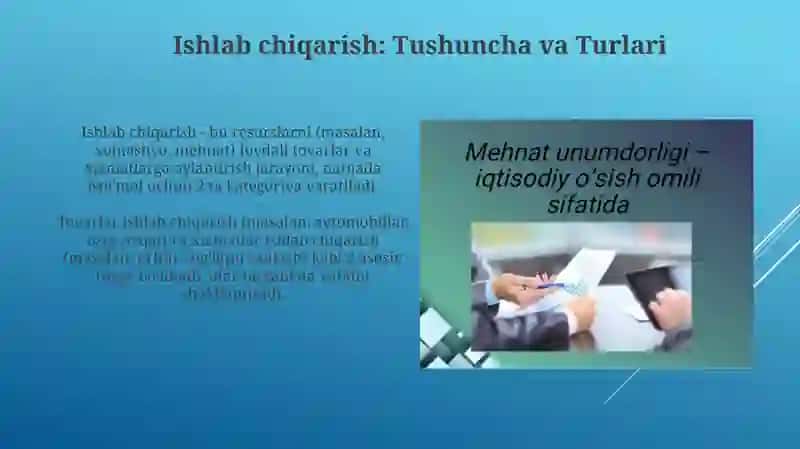 Ishlab chiqarish va uning omillari 3