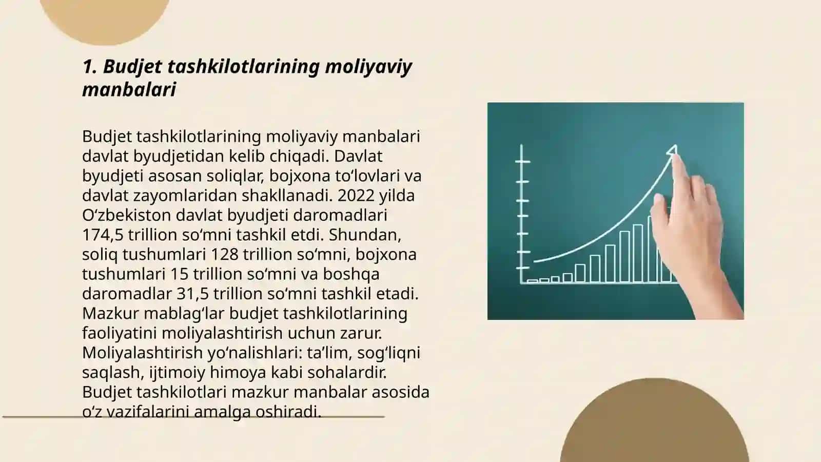Budjeti tashkilotlarida xarajatlarni moliyalashtirish 3