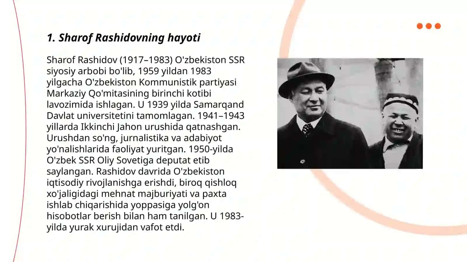 Sharof Rashidov Rashidovich 3
