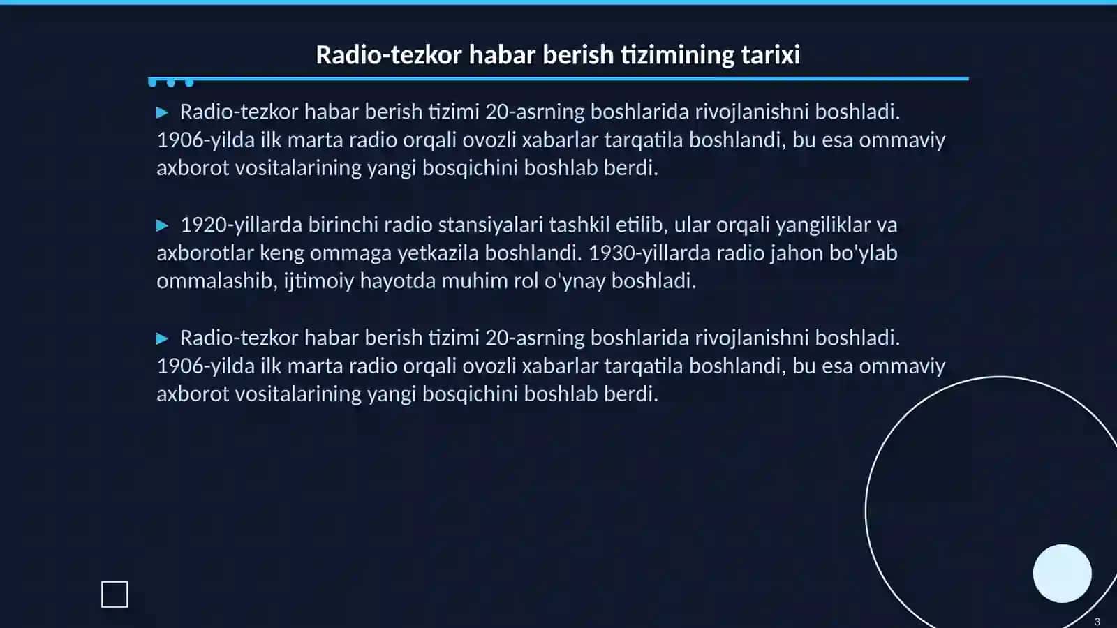 Radio-tezkor habar berish va axborot tarqatish vositasi 3
