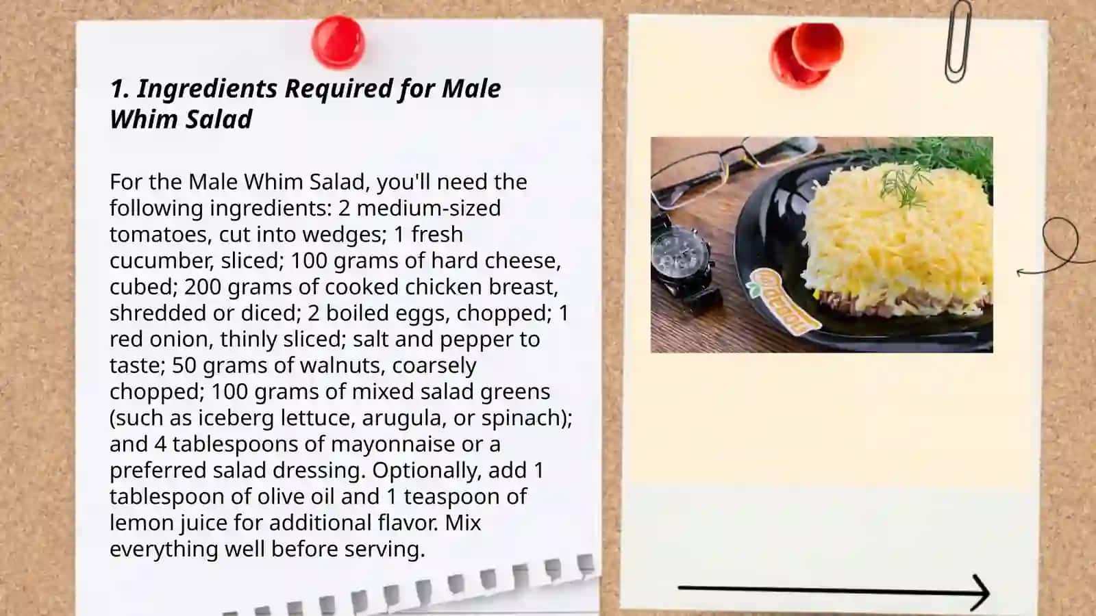 Male whim salad Recipe and preparation 3