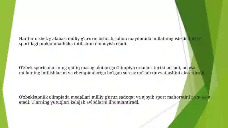O'zbekiston chempionlari, mamalakat sharafi 3