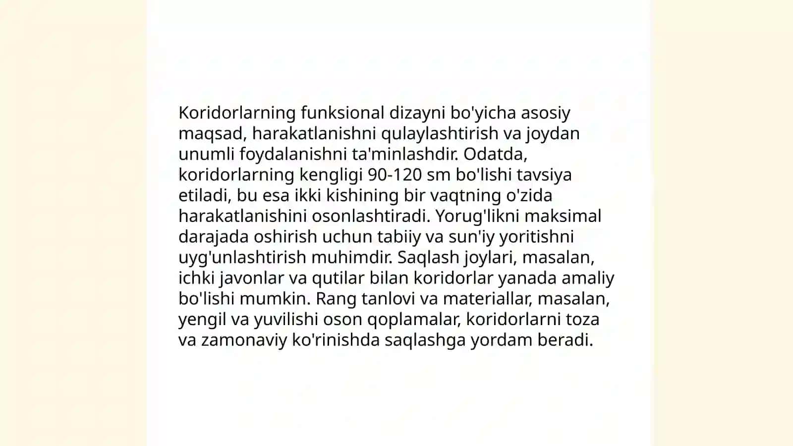 Koridor li turar-joy binolarini loyihalash 3