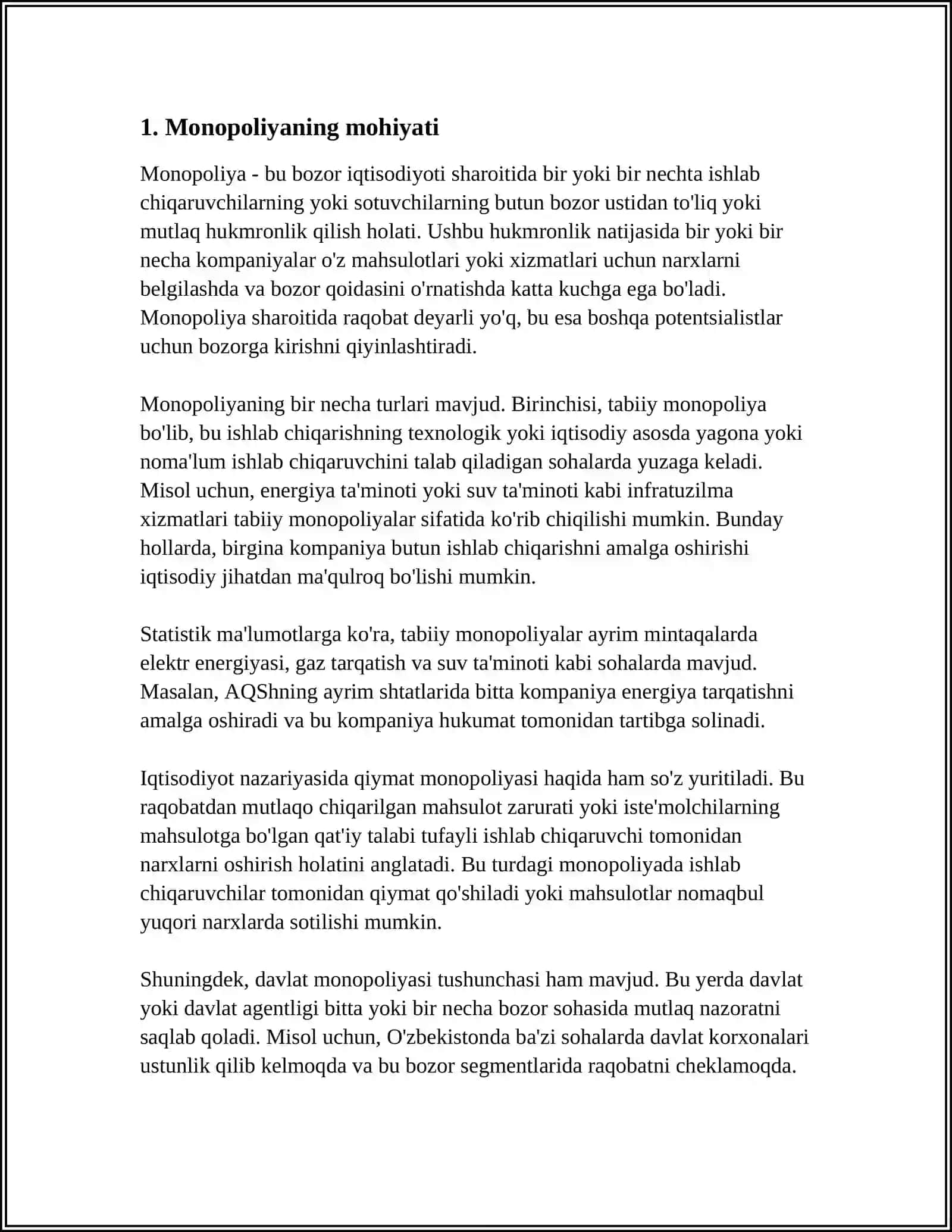 MANAPOLIYALLAR ULARNING AMAL QILINISHI VA YONALISHLARI 3