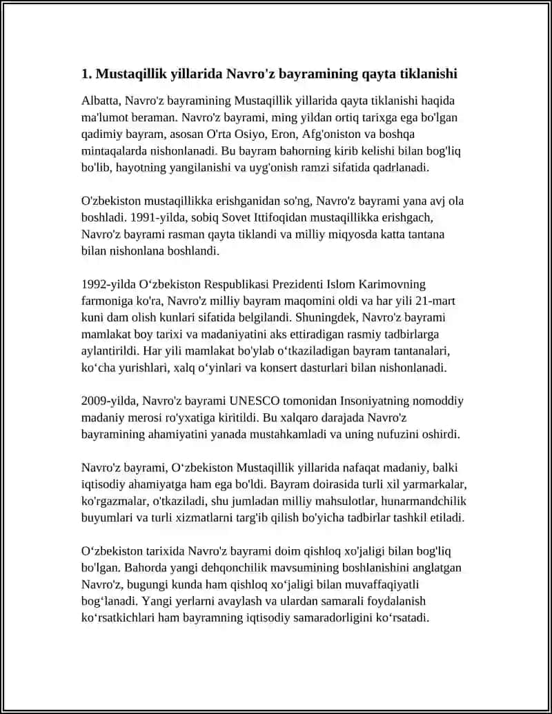 MUSTAQILLIK YILLARIDA URF-ODATLARNING QAYTA TIKLANISHI 3
