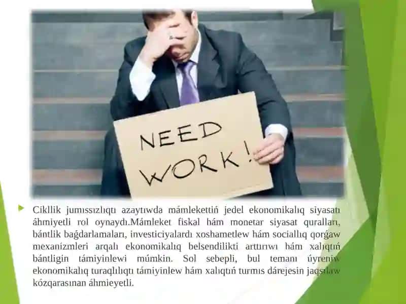 Bazar ekonomikası sharayatında jumıssızlıq mashqalası 3