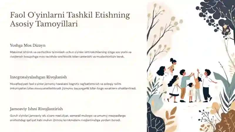 Faol o'yinlarni tashkil etish va o'tkazish: uslublar, misollar va resurslar 3
