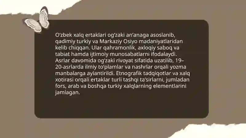 Oʻzbek xalq ertaklari 3
