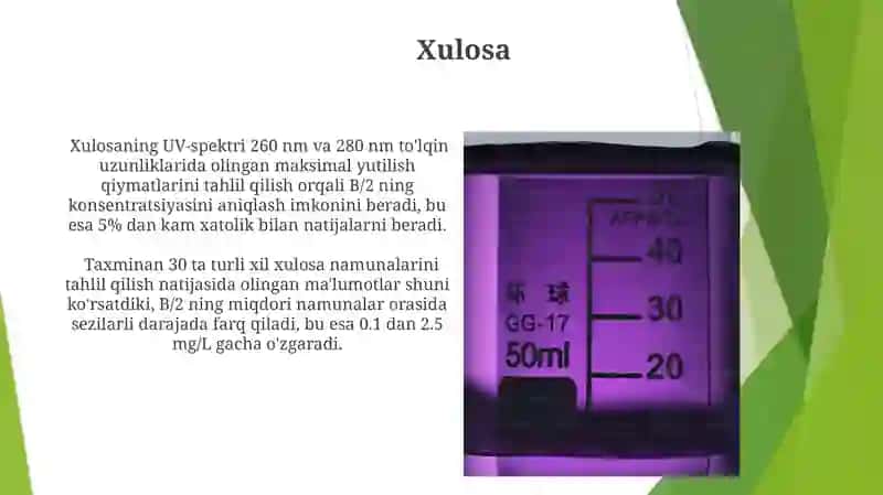 UV-Spektrofotometriya usuli 3
