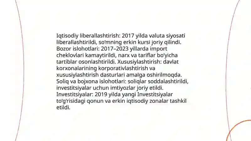 Yangi ozbekistonda amalga oshirilayotgan islohotlar 3