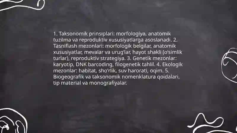 Suv o‘tlarining taksonomik prinsiplari va tasniflash mezonlari 3