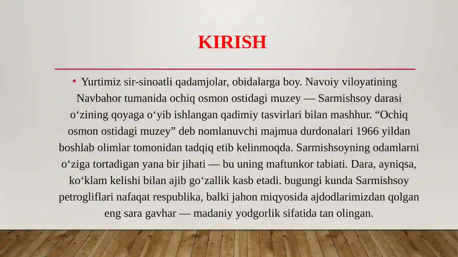 SARMISHSOY DARASI 3