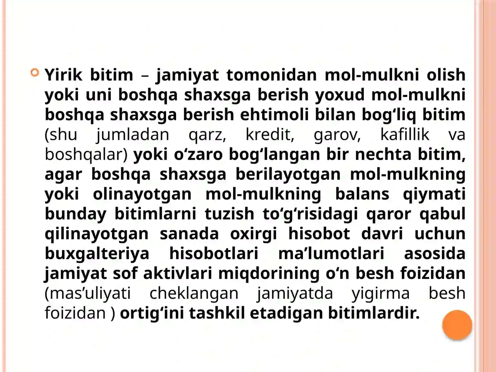XO‘JALIKJAMIYATLARIDATUZILADIGAN AYRIM BITIMLARNI HUQUQIY TARTIBGASOLISh 3