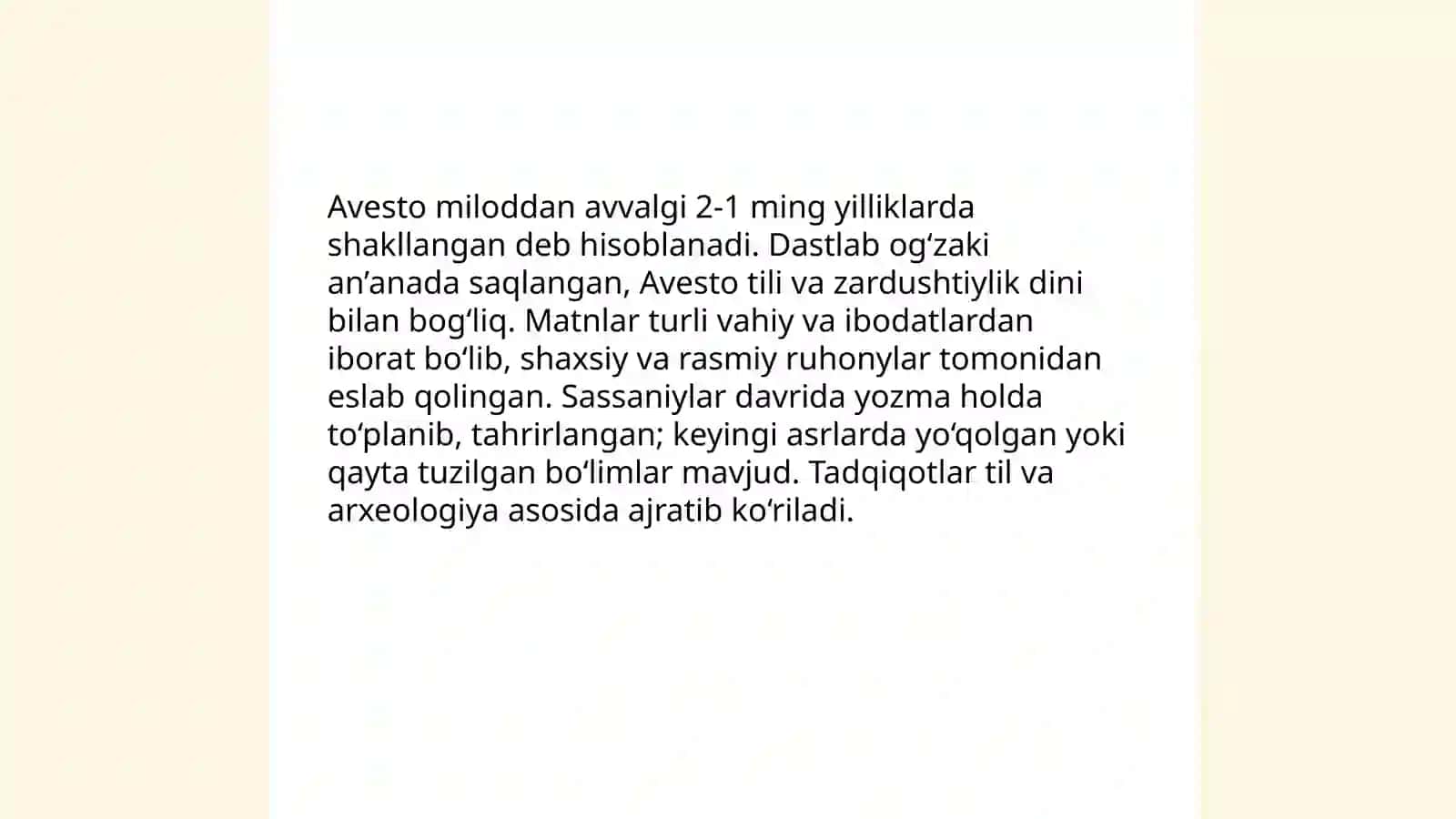 Avesto 3