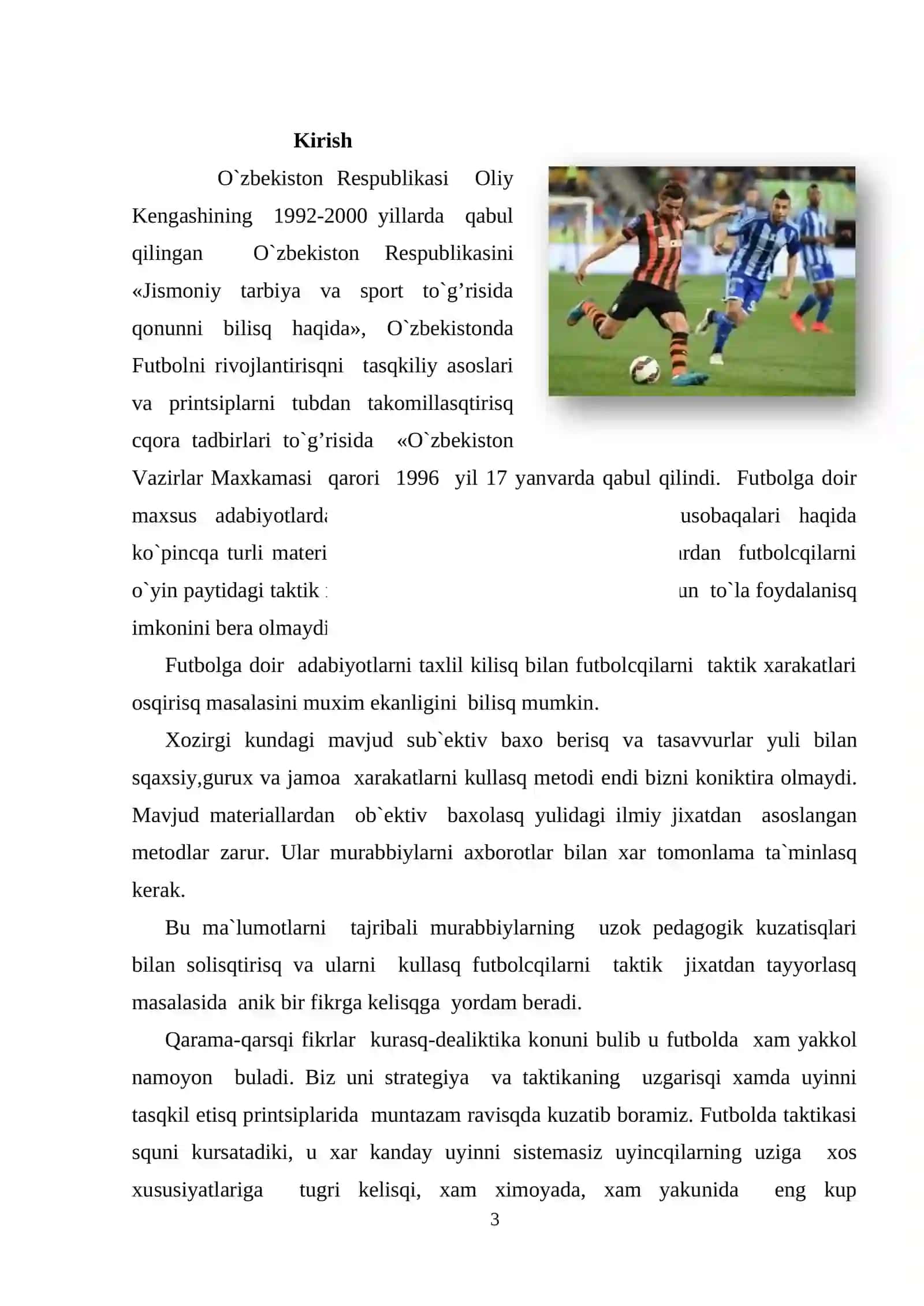 Futbol o‘yini texnikasi 3