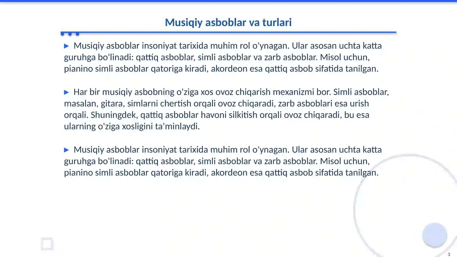 Bolalar musiqiy asboblarini yasashga o'ratish 3