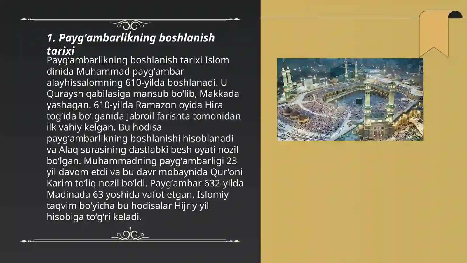 Paygʻambarlikning boshlanishi va Makka davri 3