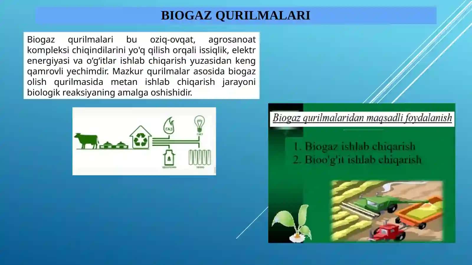 Biogaz va bioo‘g‘it ishlab chiqarish qurilmalari 3