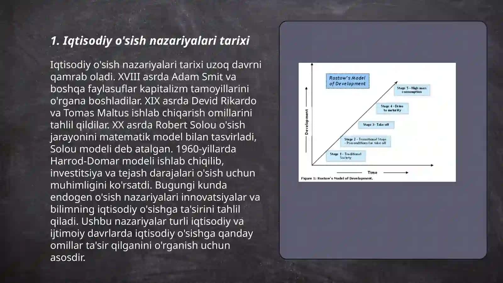 Iqtisodiy o'sish toʻg'risidagi nazariyalar 3