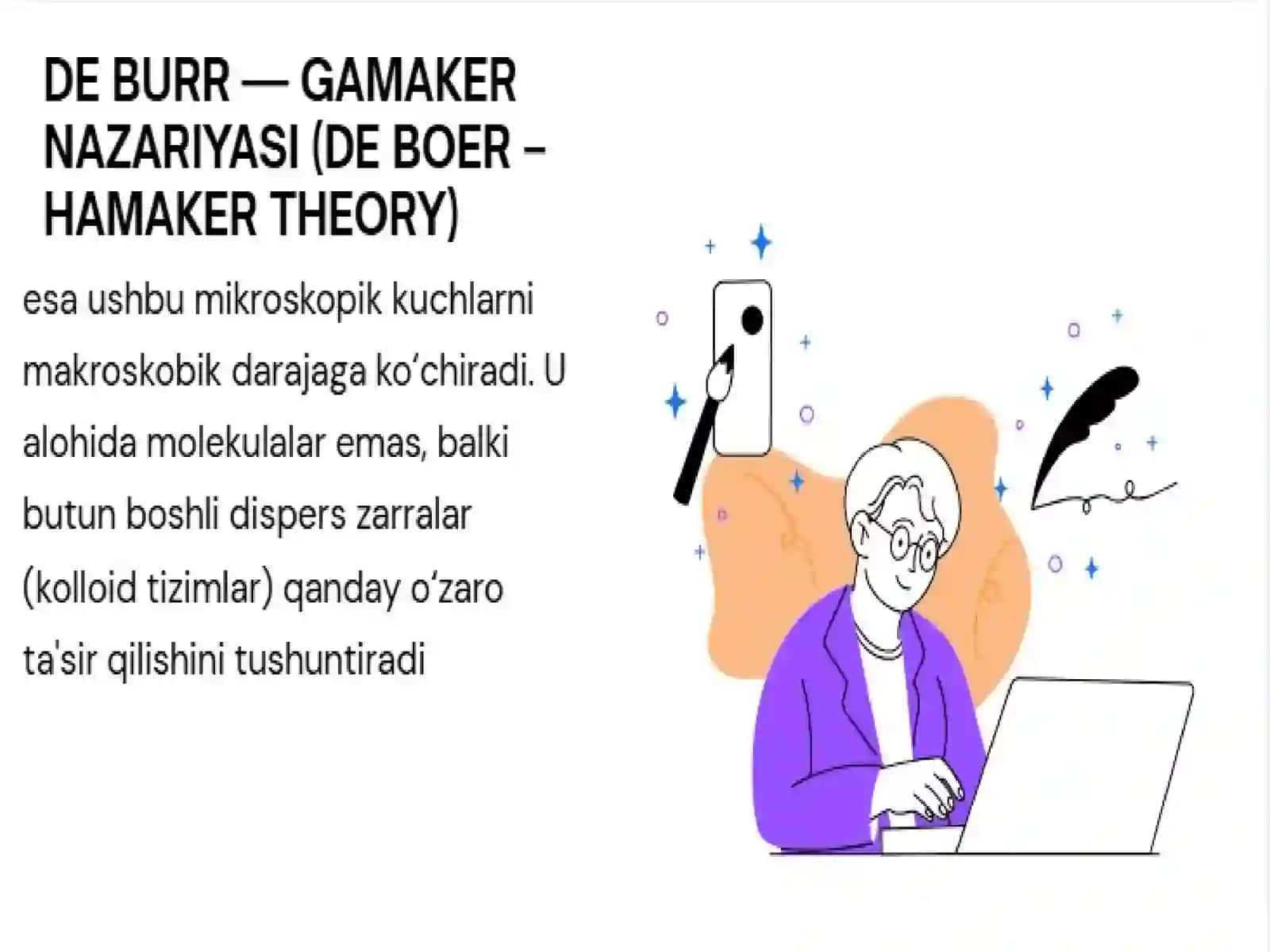 Dispersion o’zaro ta’sirlar, De-Burr-Gamaker nazariyasi asoslari. 3