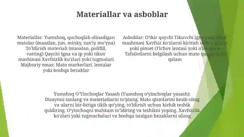 Yumshoq OʻYinchoqlar Yasash 3