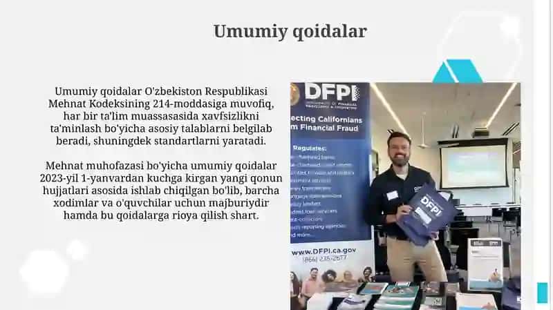 Ta'lim muassasalrining o’quv ishlab-chiqarish ustoxonalari uchun mehnatni muhofaza qilish qoidalari 3