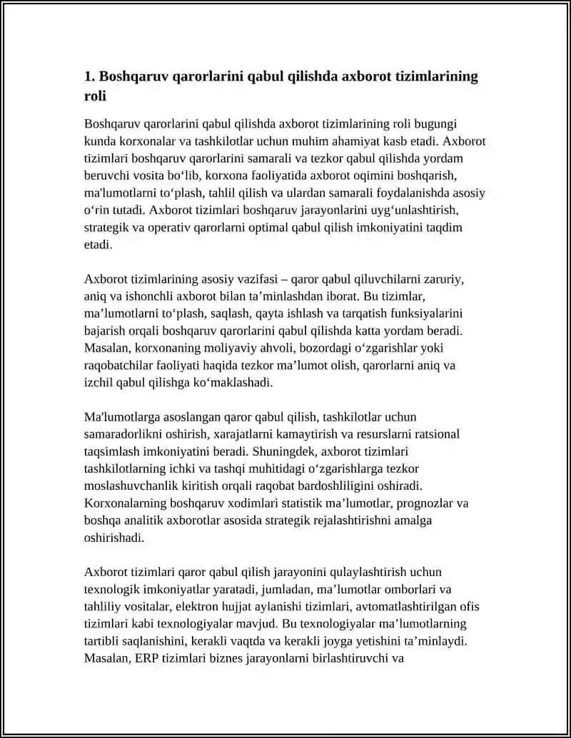 BOSHQARUV QARORLARINI QABUL QILISHNING AXBOROT TAMINOTI MAVZUSIDA 3