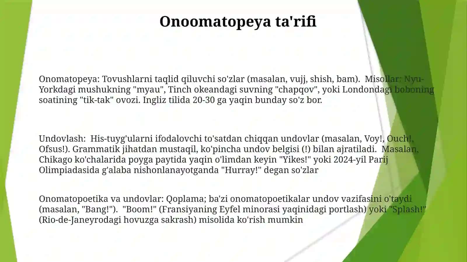 Undovlar va Ovoz Taqlidi 3