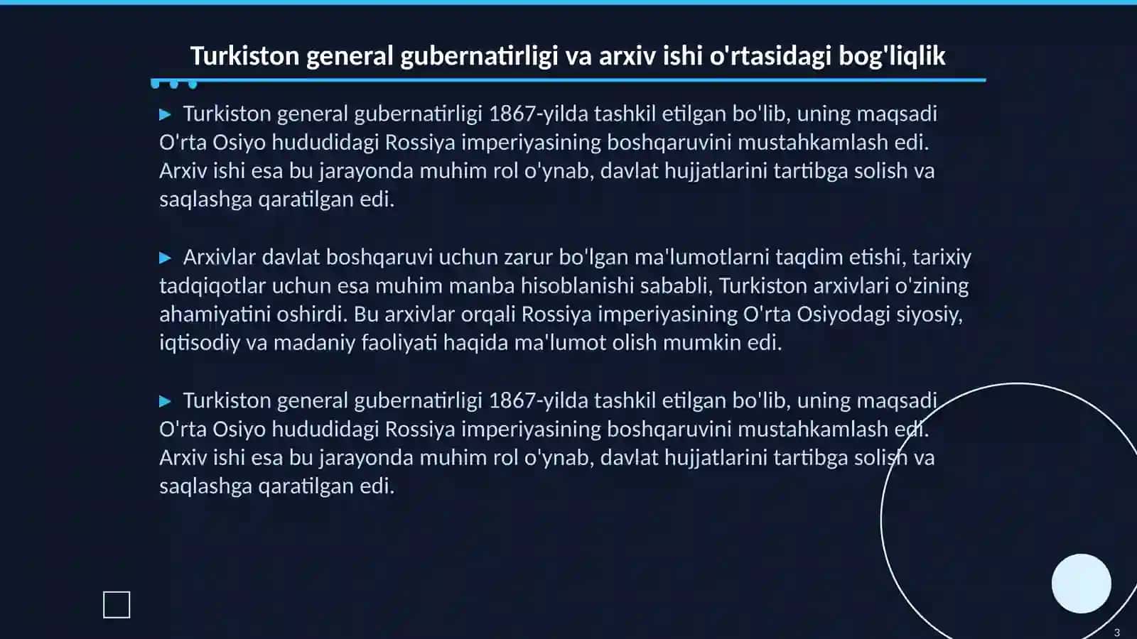 Turkiston general gubernatirligi davrida arxiv ishi 3