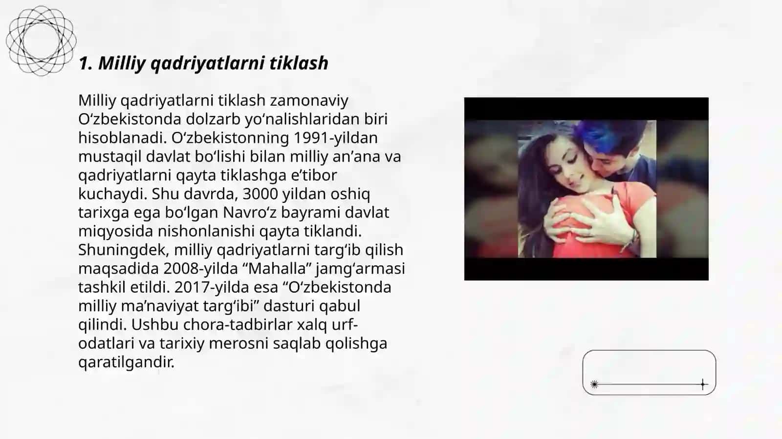 Milliy qadriyatlarni tiklash 3