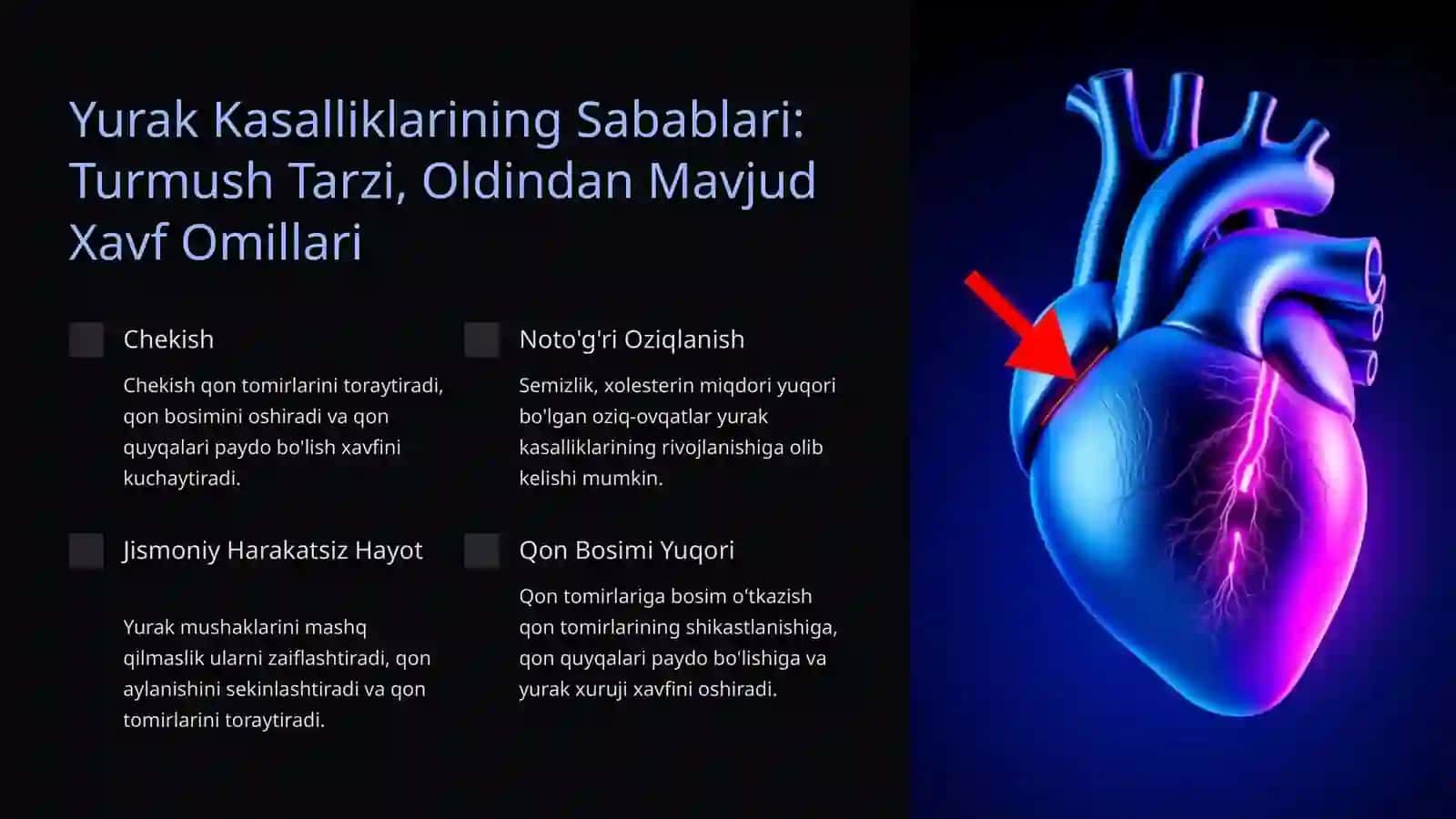 Yurak Kasalliklari: Sabablari, Turlari va Davolash Usullari 3