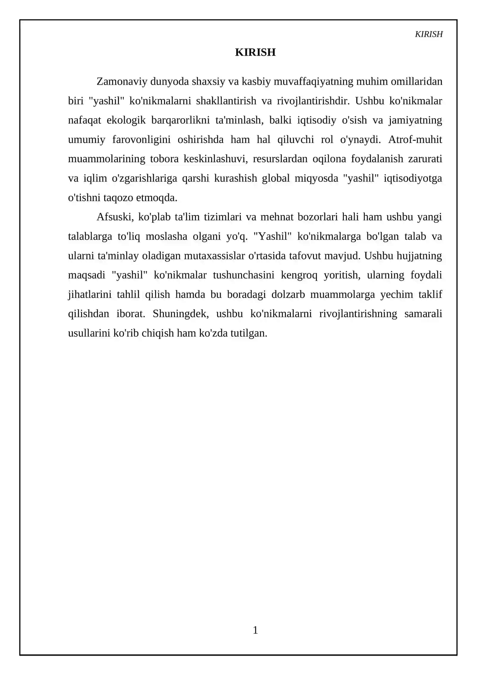 "Yashil" ko'nikmalar va uning foydali jihatlari 3
