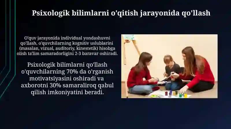 Pedagog faoliyatida psixologiyaning o‘rni 3